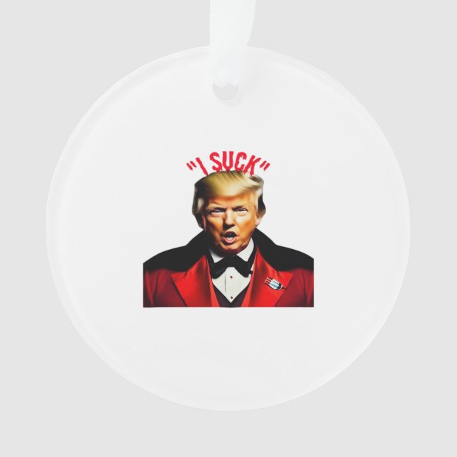 Halloween Donald  Funny Anti- Political Ornament (Front)