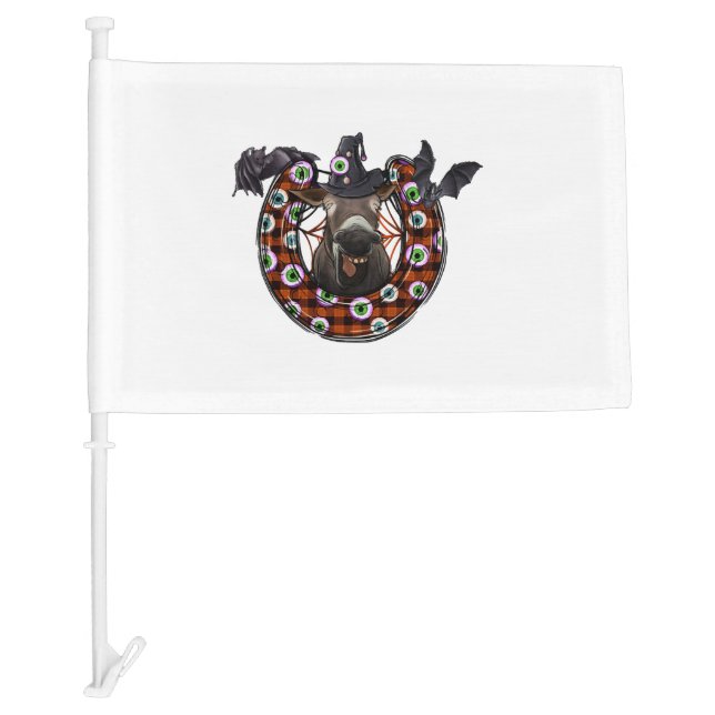 Halloween Donkey Car Flag (Front)