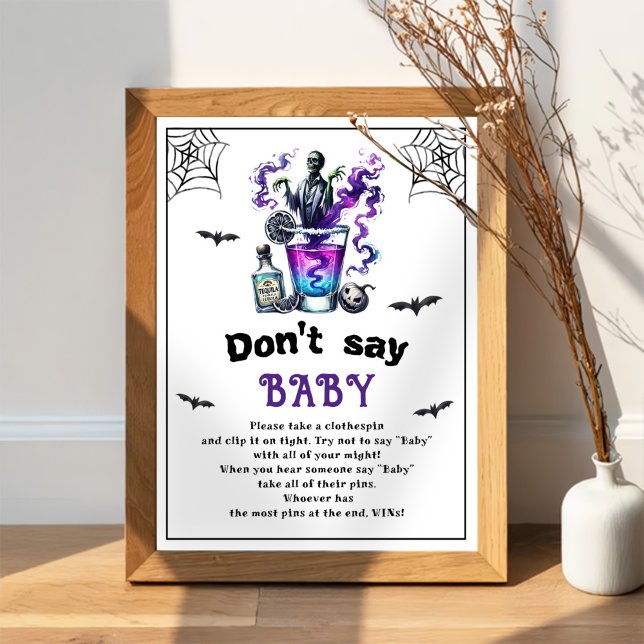 Halloween "Don't Say Baby" Baby Shower Game Poster (Creator Uploaded)