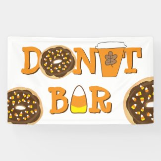 Halloween Donut Bar Banner