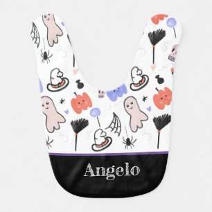 Halloween Doodles Hand Drawn Fun  Baby Bib