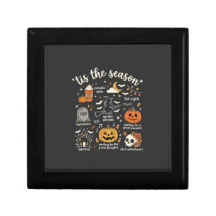 Halloween Doodles Tis the Season Witch Design Gift Box