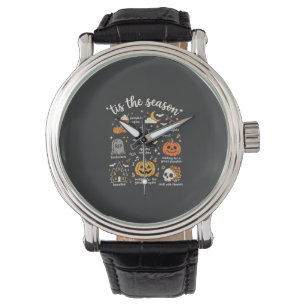 Halloween Doodles Tis the Season Witch Design Watch