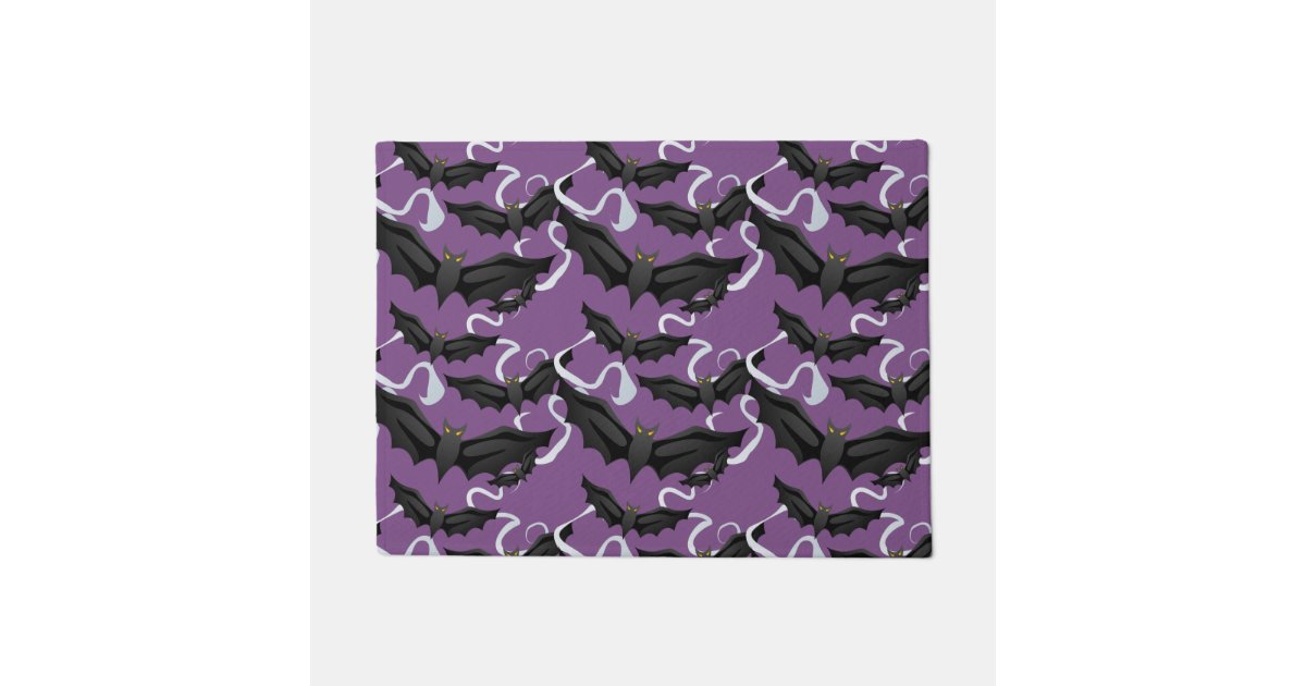 Halloween Door Mat-Bats Doormat | Zazzle