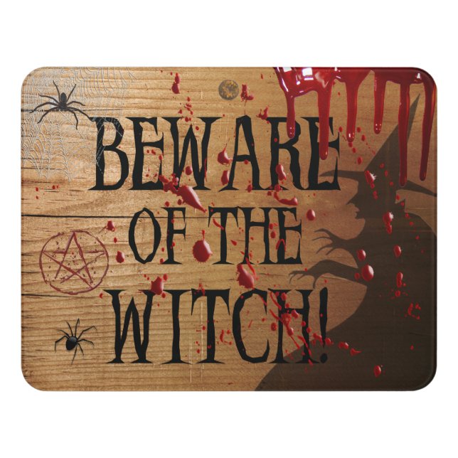 Halloween Door Sign (Contemporary Front)