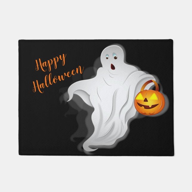 Halloween Doormat-Ghost Doormat (Front)