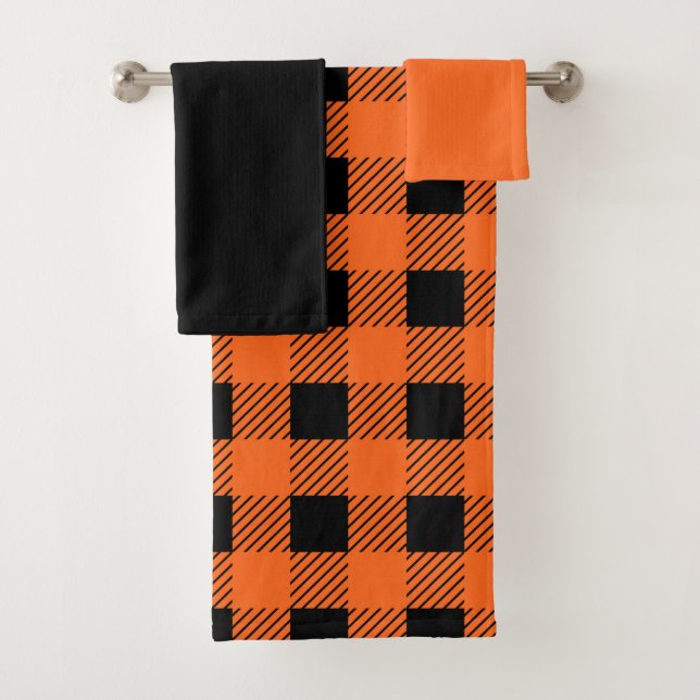 Halloween Dots Bath Towel Set (Insitu)
