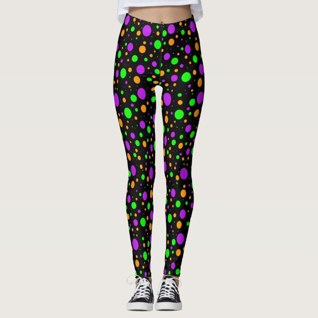 Halloween Dots Leggings (Front)