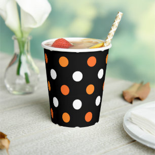 Halloween Dots Paper Cups