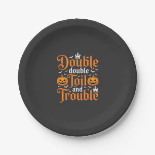 Halloween Double Double Toil and Trouble_1 Paper Plates
