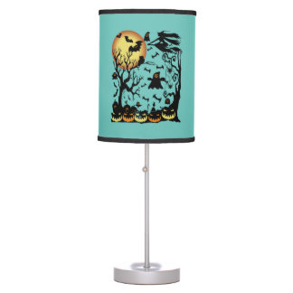 Halloween Double Double Toil And Trouble Table Lamp