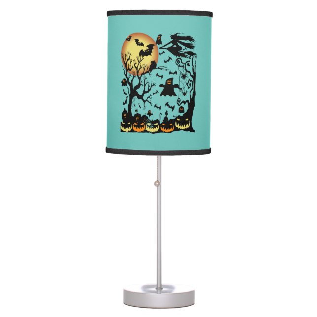 Halloween Double Double Toil And Trouble Table Lamp (Front)