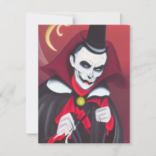 Halloween Dracula Note Card