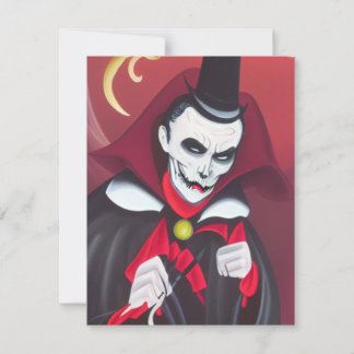 Halloween Dracula Note Card
