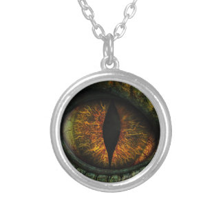 👁️Halloween Dragon Eye Earrings Silver Plated Necklace