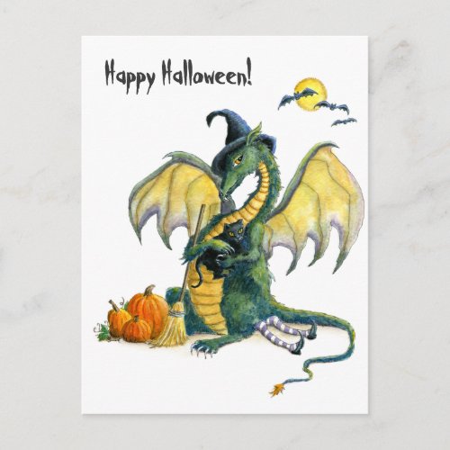 Halloween Dragon postcard