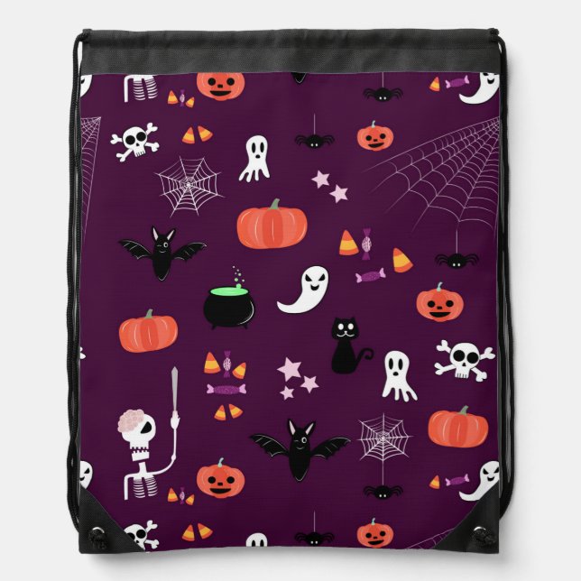 Halloween Drawstring Bag (Front)