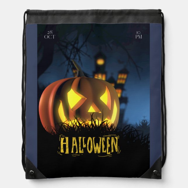 Halloween Drawstring bag  (Front)