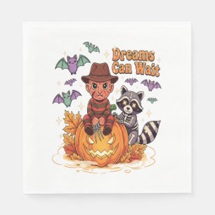 halloween Dreams Can Wait Horror Monster Napkins