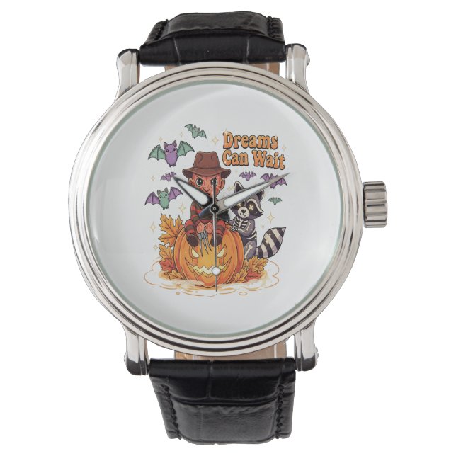 halloween Dreams Can Wait Horror Monster Watch (Front)