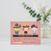 Halloween Dress Up Birthday Party Invitations (Standing Front)