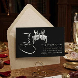 Halloween Drink Ticket, Free Alcohol Voucher Business Card