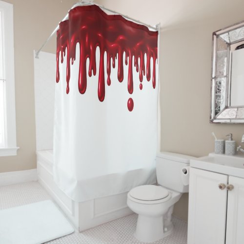 Halloween Dripping Blood Shower Curtain