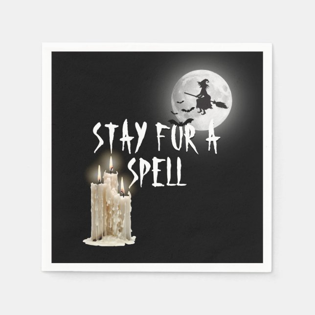 Halloween Dripping Candles Napkins (Front)