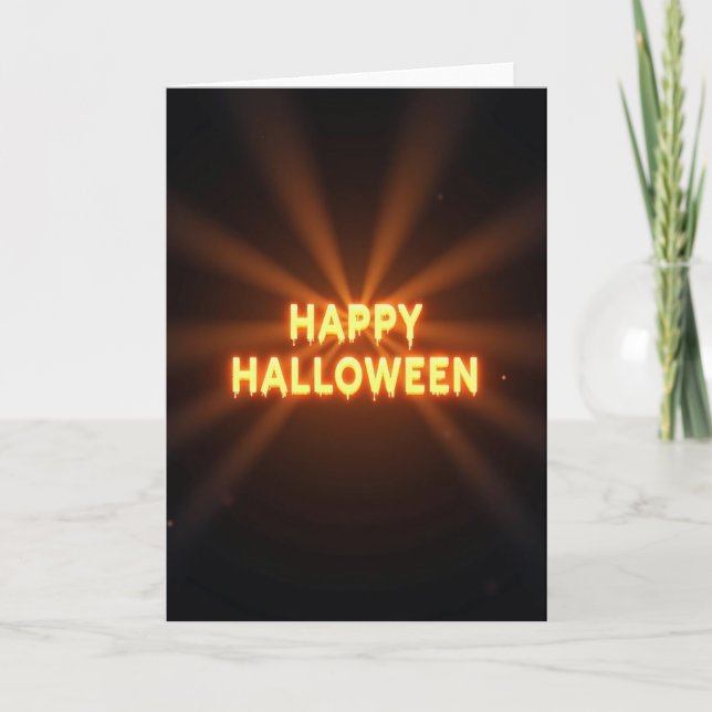 Halloween Dripping Light Card (Front)