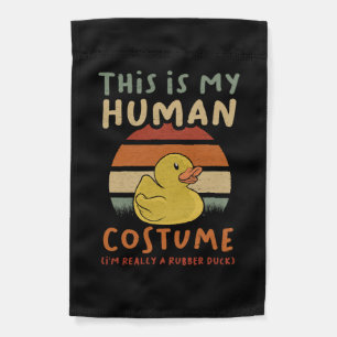 Halloween Duck Garden Flag