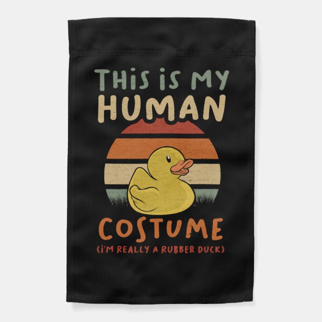 Halloween Duck Garden Flag (Front)