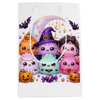 Halloween Dumpling Squishies Viral Kawaii Pumpkin Medium Gift Bag