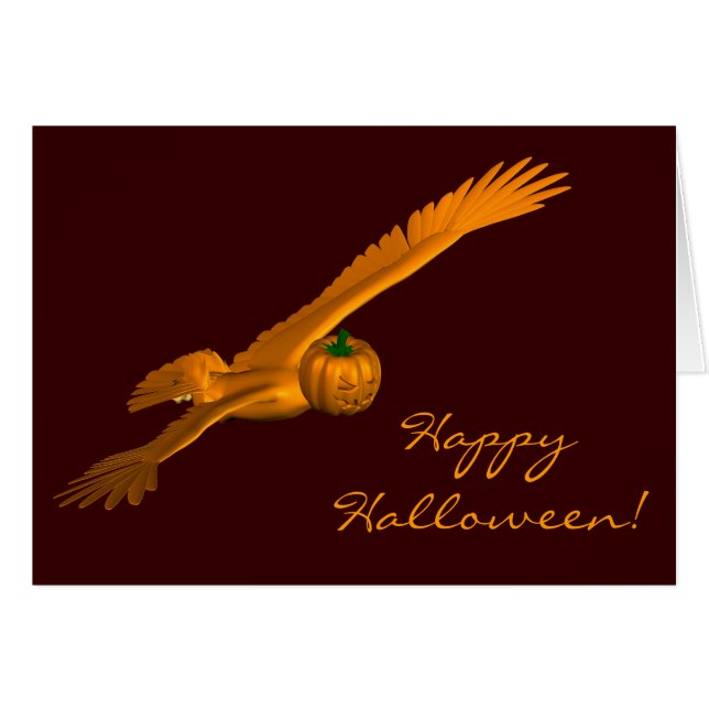 Halloween Eagle Cards (Front Horizontal)