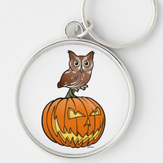 Halloween Eastern Screech Owl Keychain