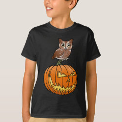 Halloween Eastern Screech Owl Kids' Hanes TAGLESS® T-Shirt