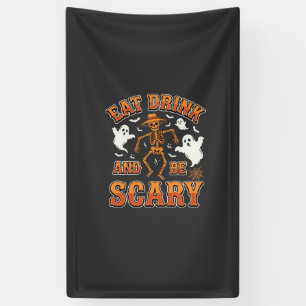 Halloween Eat Drink Be Scary Ghost Design_1 Banner