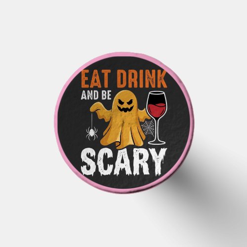 Halloween Eat Drink Be Scary Ghost Design_1 Golf Tees