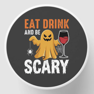 Halloween Eat Drink Be Scary Ghost Design_1 Mini Candle Favors
