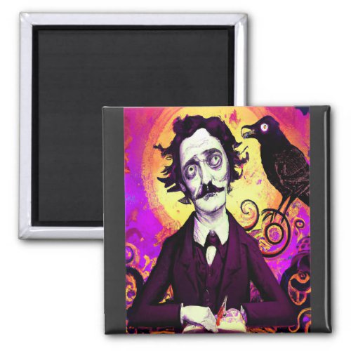 Halloween Edgar Allen Poe Raven Nevermore    Magnet