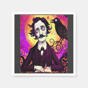 Halloween, Edgar Allen Poe, Raven, Nevermore Napkins