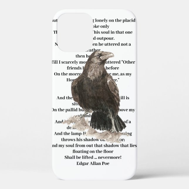 Halloween Edgar Allen Poe Raven Poem Case-Mate iPh Case-Mate iPhone Case (Back)