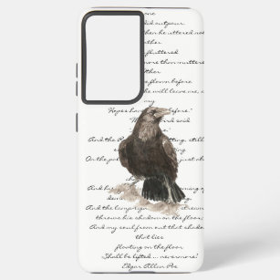 Halloween Edgar Allen Poe Raven Poem  Samsung Galaxy S21 Ultra Case