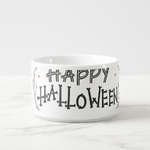 Halloween Elements Vintage Set Design Bowl