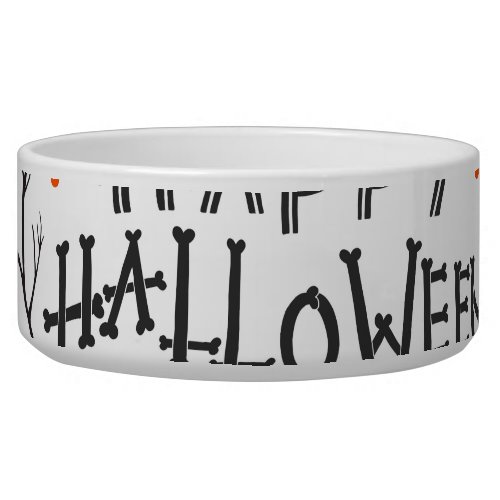 Halloween Elements Vintage Set Design Bowl