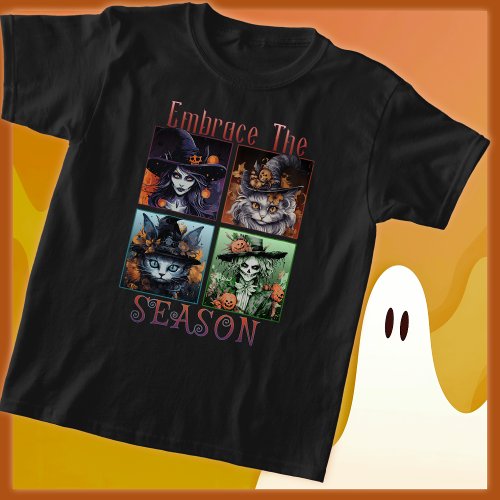 Halloween Embrace The Season T_Shirt