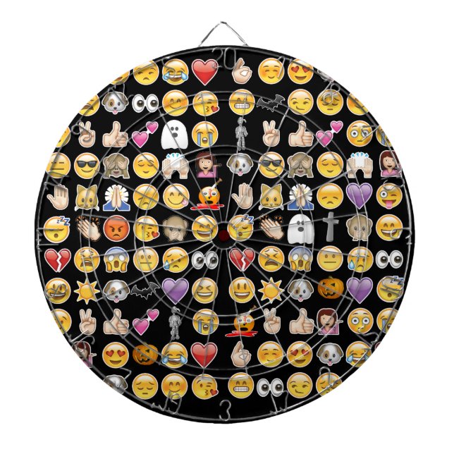 halloween emoji dart board (Front)