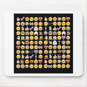 halloween emoji mouse pad