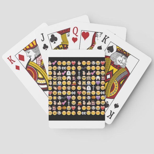 halloween emoji poker cards (Back)