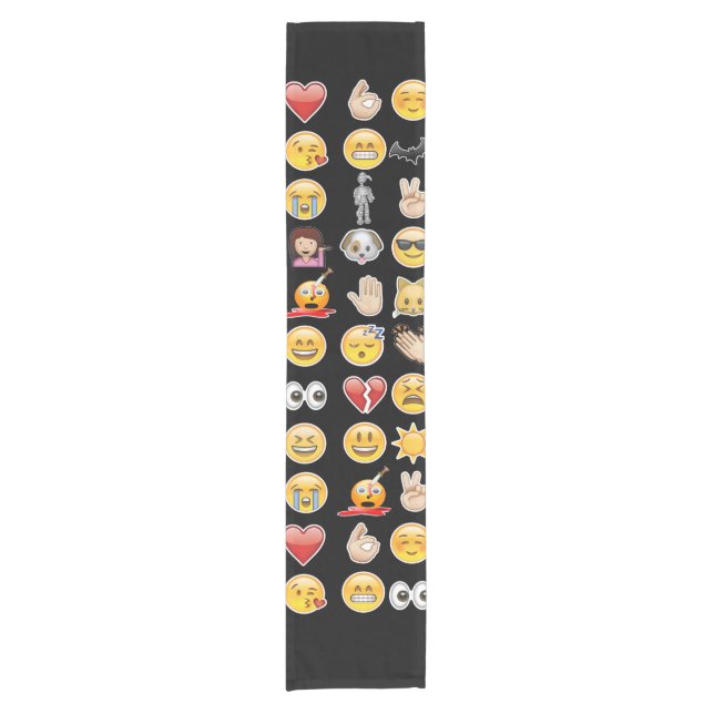 halloween emoji table runner (Front)