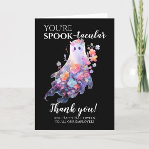 Halloween Employee Letterpress Thank You Card